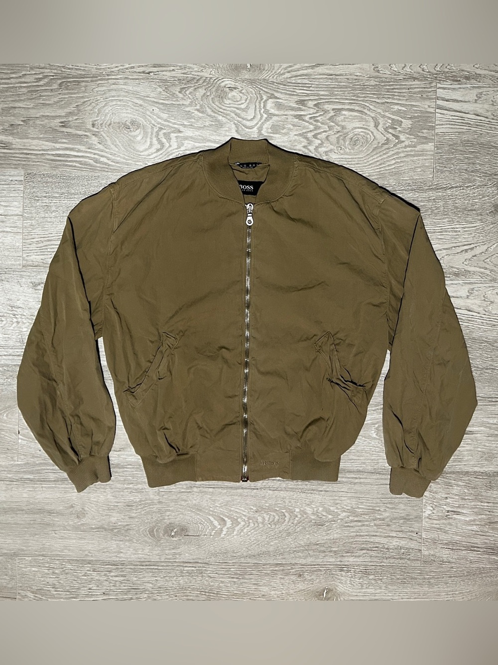 Hugo Boss Light Brown Men’s Light Bomber Jacket